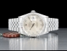 Rolex Datejust 36 Argento Jubilee Silver Lining Diamonds Dial  16234